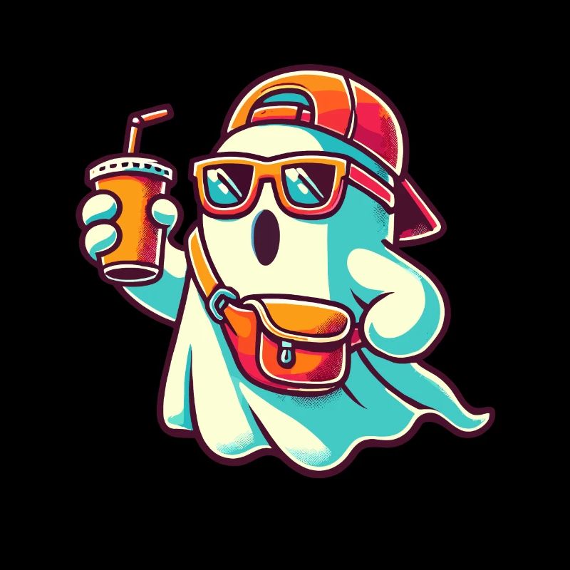 Boo-Jee Ghost Funny Fashionable Ghost