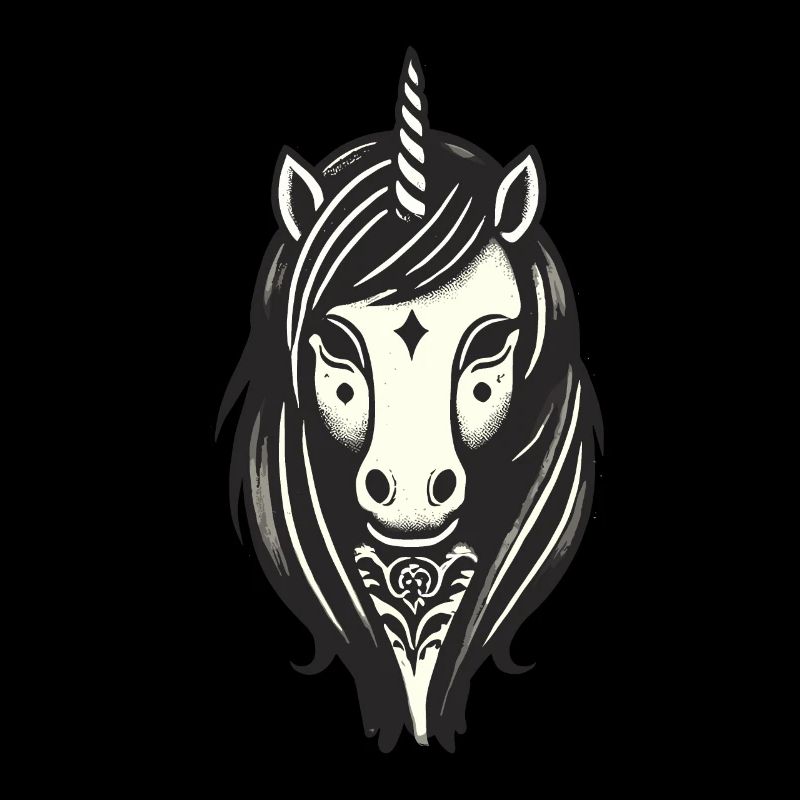 Creepy Gothic Einhorn Kostümidee Gruselsaison