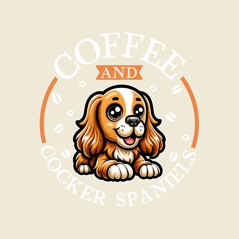 Coffee and English Cocker Spaniel