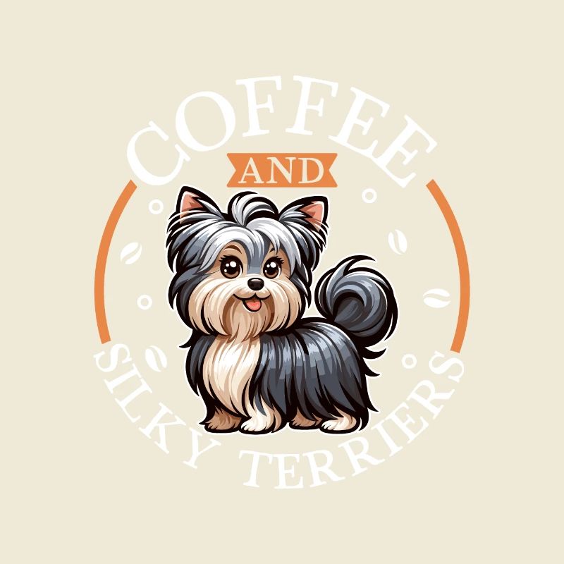 Café et Silky Terrier australien