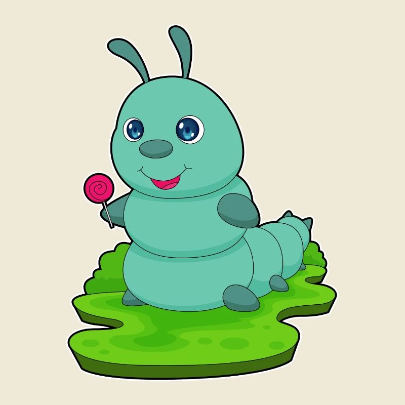 Caterpillar lollipop