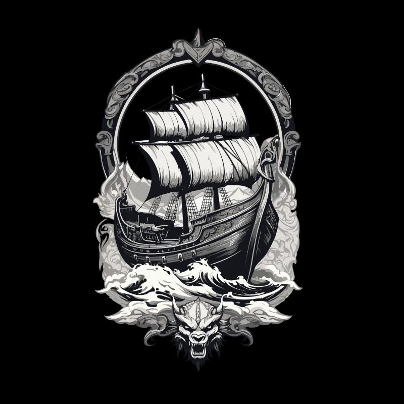 Adventurous Viking journey on the high seas