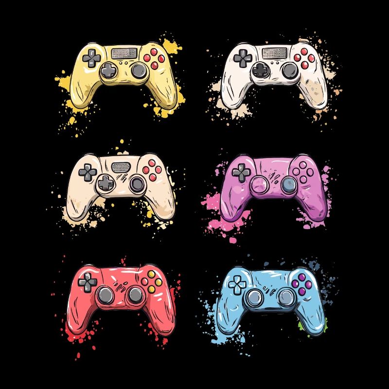 Bunte Controller für Gamer