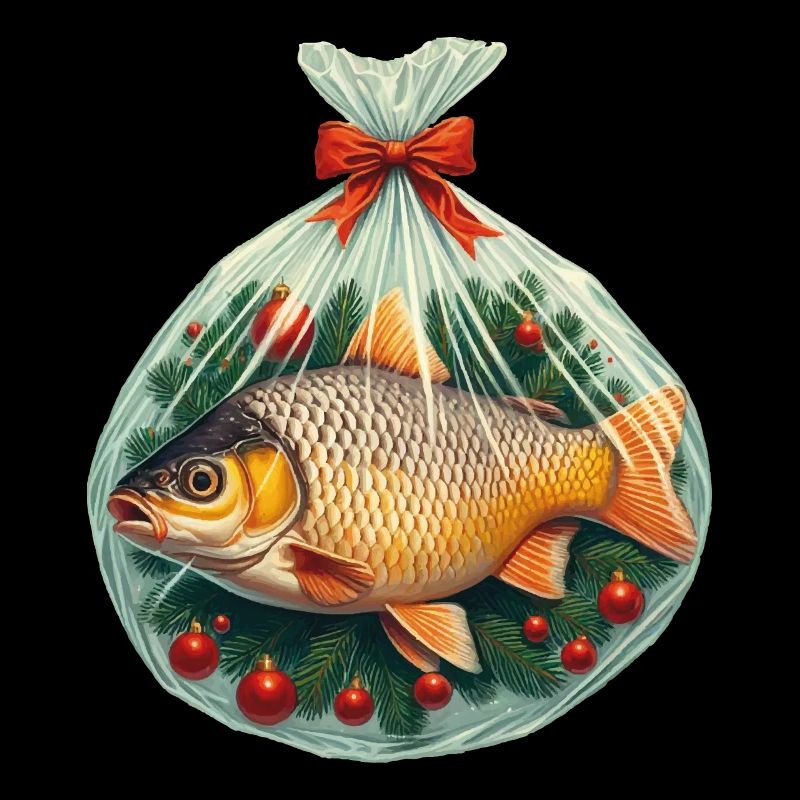 karpfen, weihnachten, angler, weihnachtskarpfen