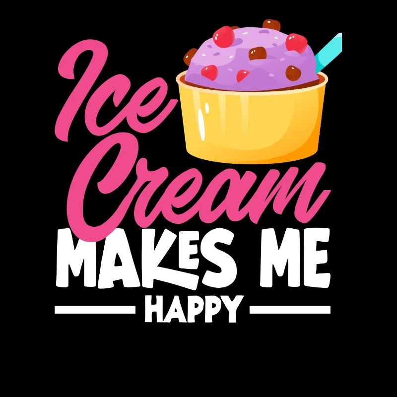 Eiscreme Liebhaber Eis Macht Mich Glücklich
