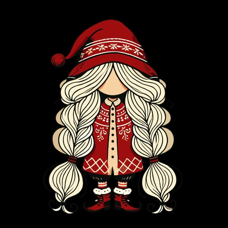 Gnomin de Noël dans le style scandinave