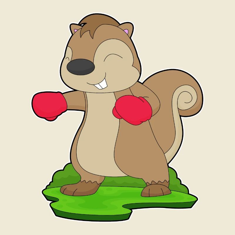 Squirrel Boxer Gants de boxe Boxe