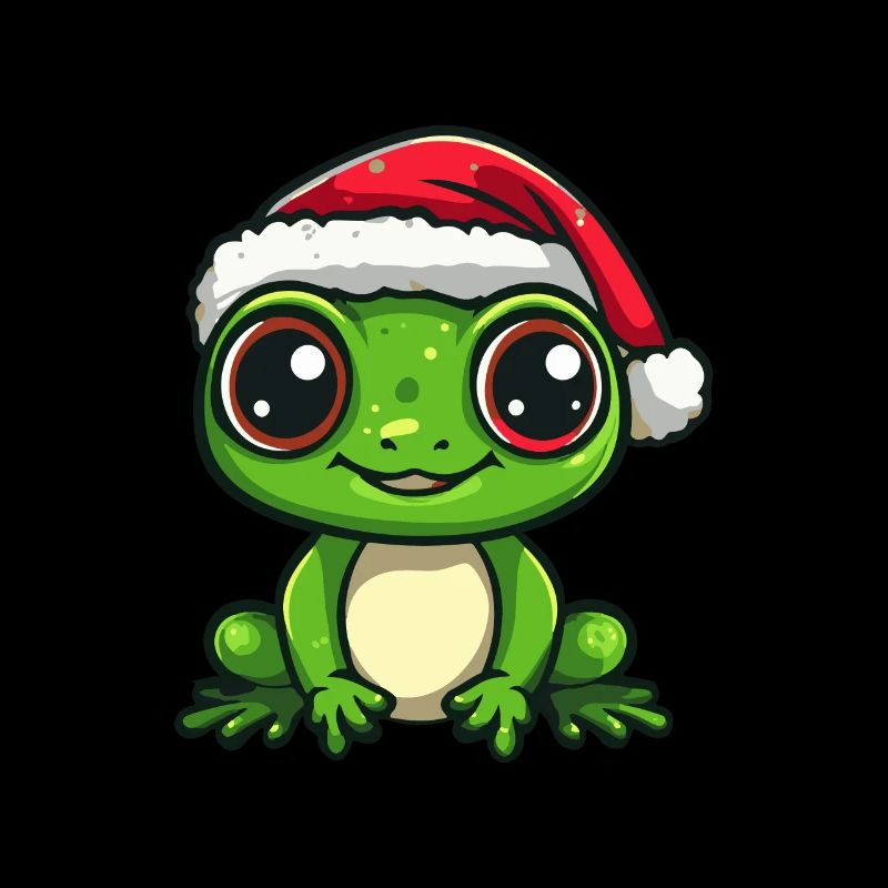 Grenouille Noël Mignon