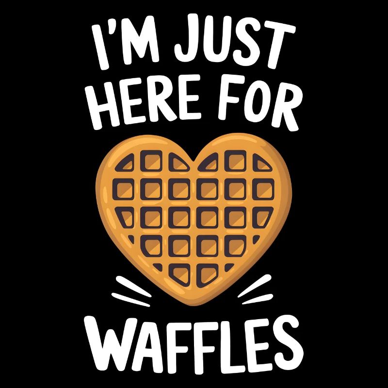 Waffles Saying Dessert Funny Waffles Gift