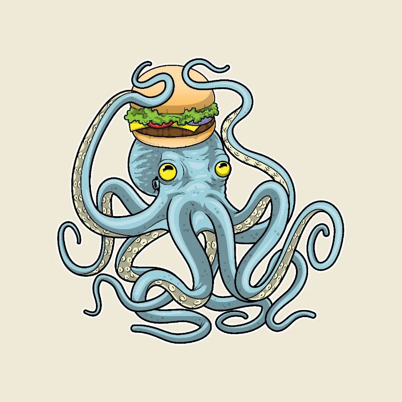 Octopus Cheeseburger