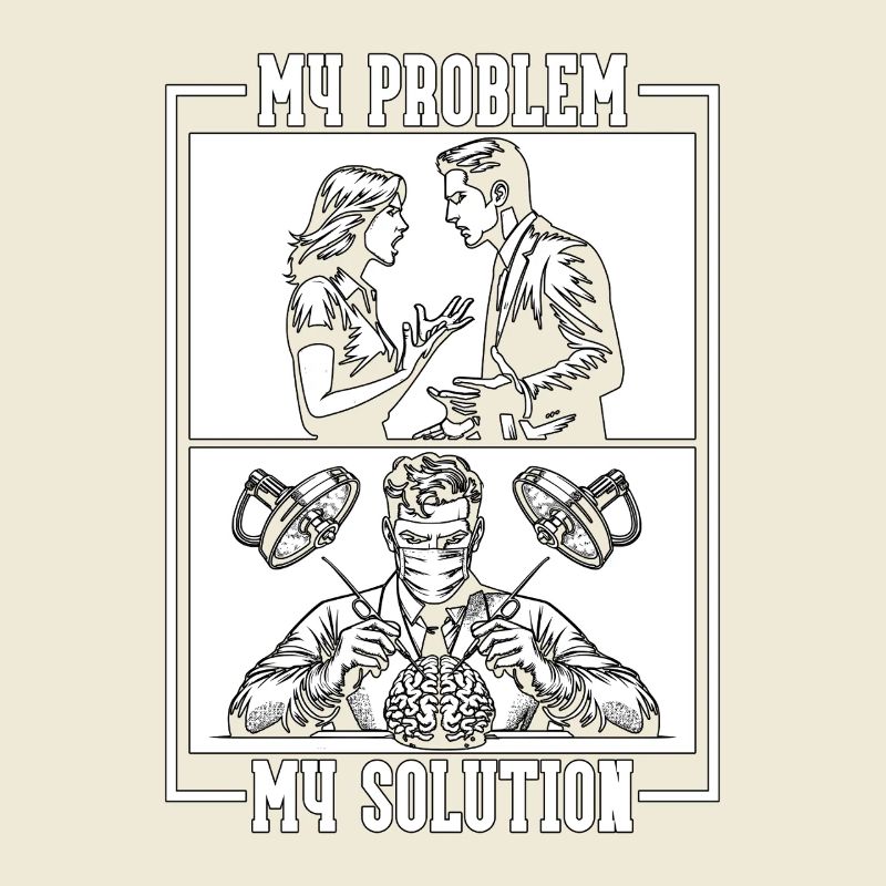 Neurosurgeon My Problem My Solution Pictogram Dad