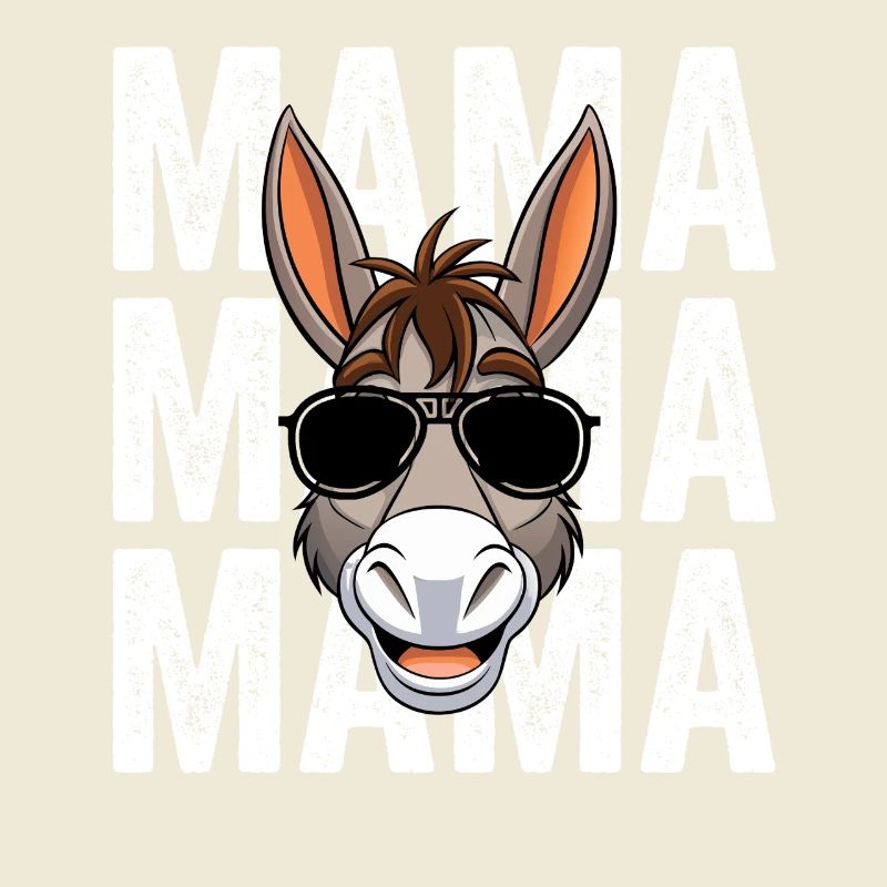Mama Mutter Esel
