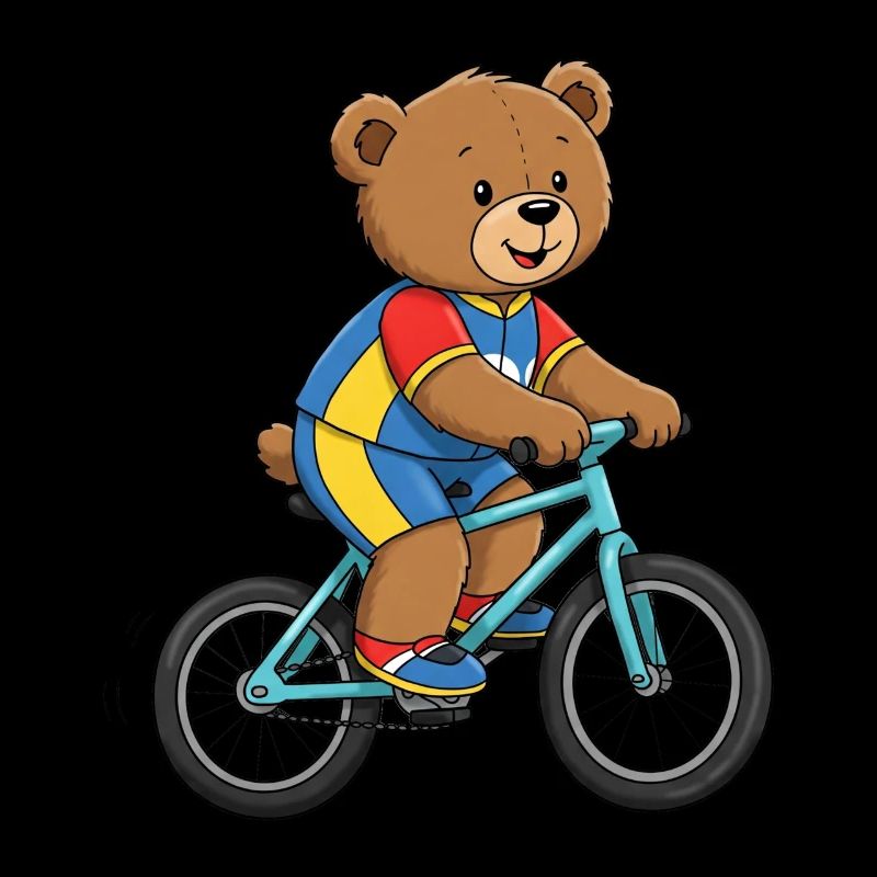 Teddybär Radsportler