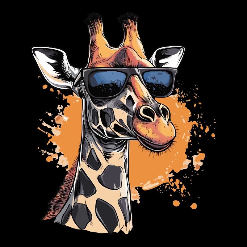 Giraffe mit Sonnenbrille