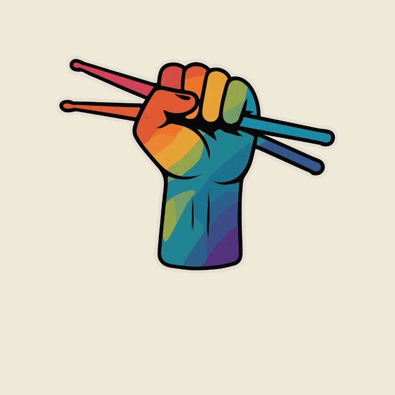 Drummer Power – Regenbogen Faust