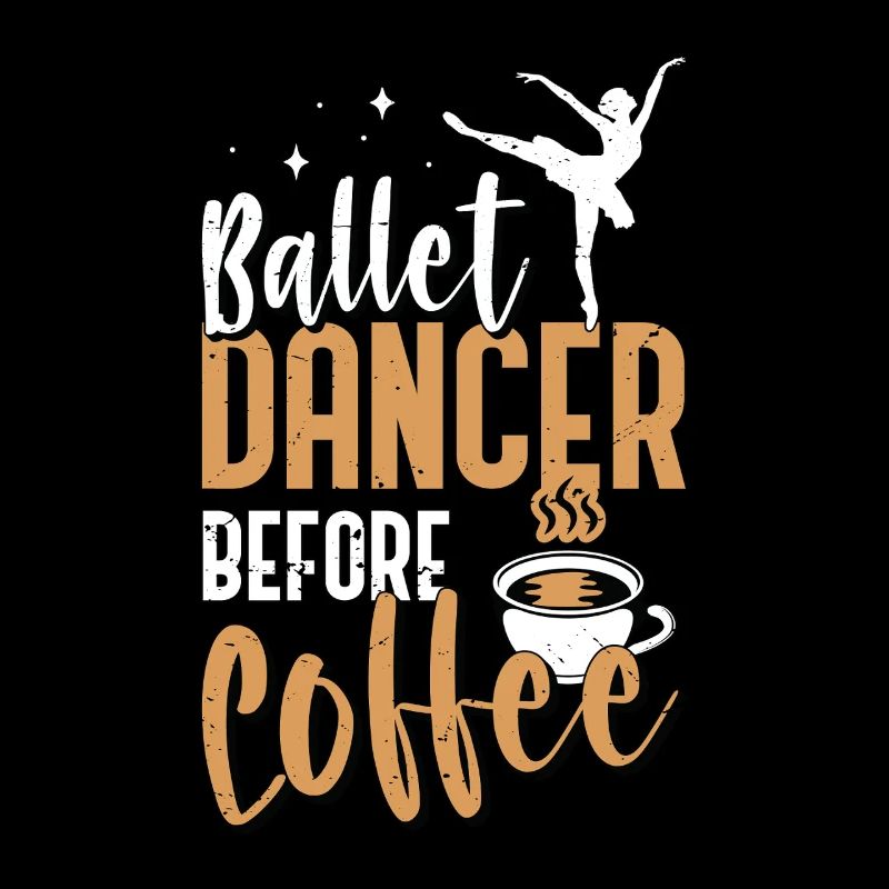 Ballet Dancer Before Classical Music Coffee Lover