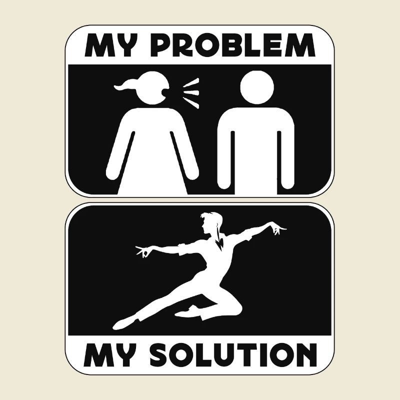 Acro Dancer My Problem My Solution Pictogram Dad