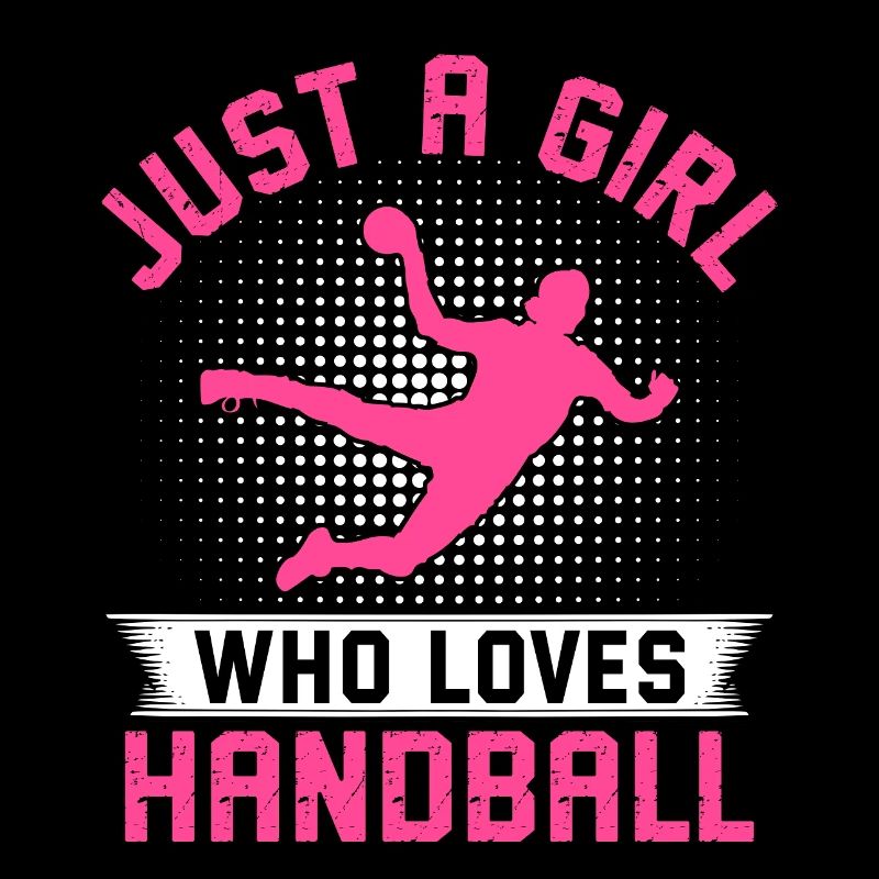 einfach ein Mädchen, das Handball liebt