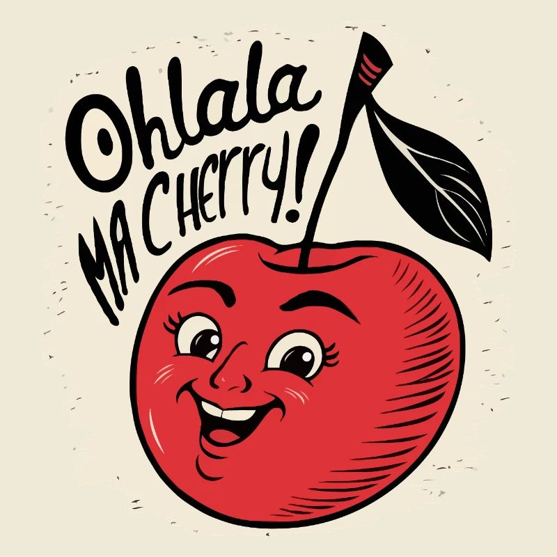 Ohlala Ma Kirsche Geschenkidee Süßes Mädchen