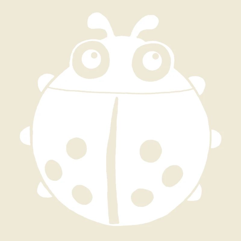 White ladybug
