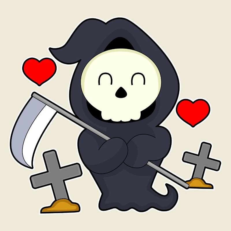 Grim Reaper Halloween Grave