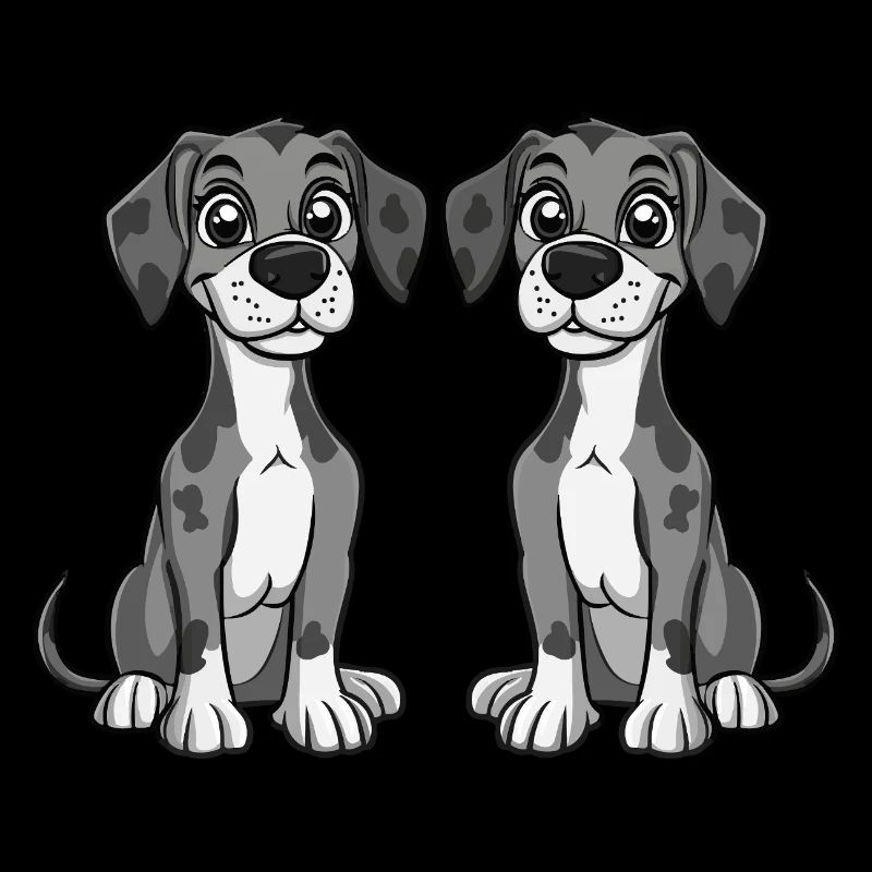 Great Dane Dog Comic