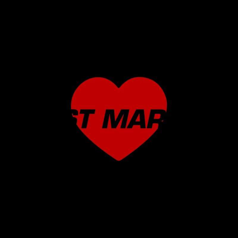 Just Married Wedding Heart