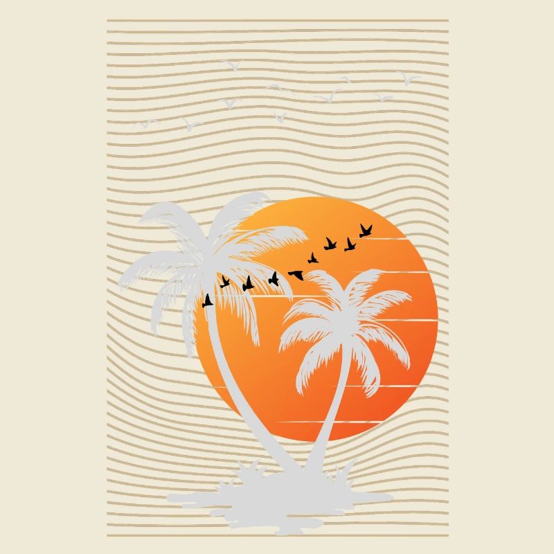 Palm Tree Beach Summer