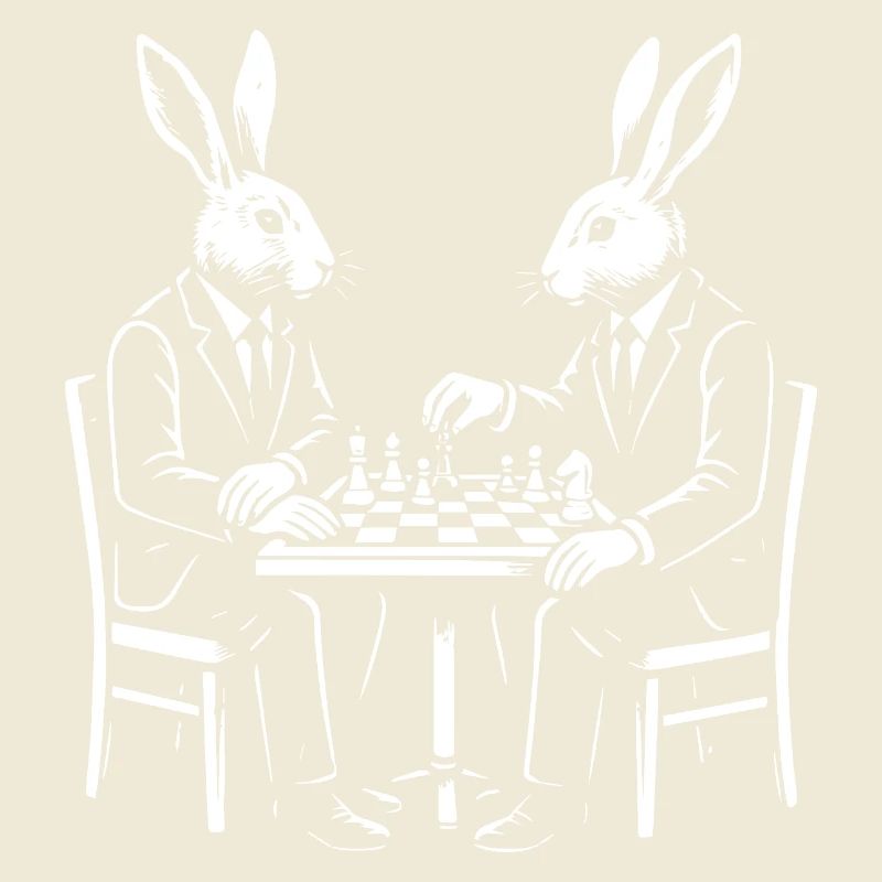 Partie d’échecs Dapper Rabbits