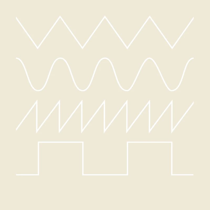 Synthesizer Waveforms (white font) #1 
