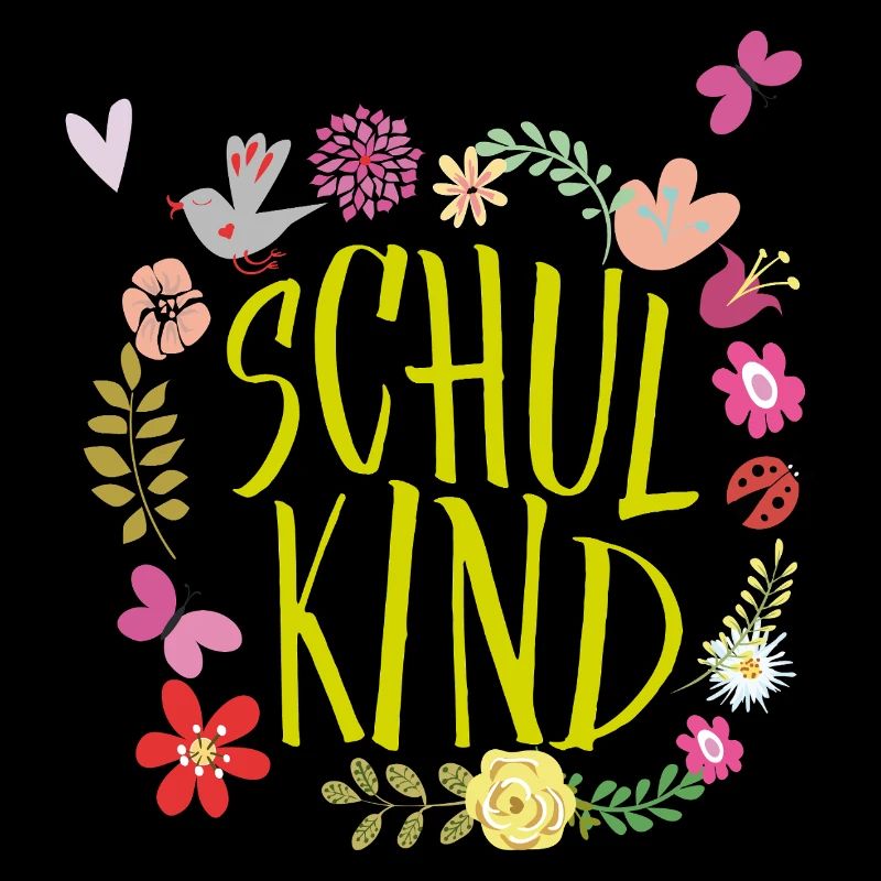 Schulkind Blumenkranz 