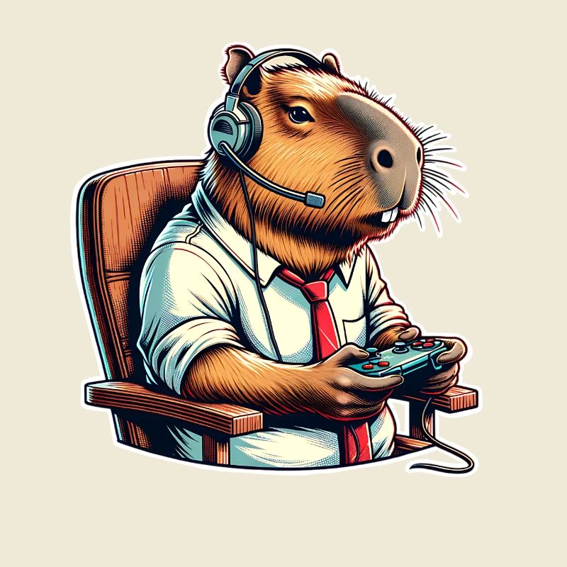Capybara Nerd du jeu