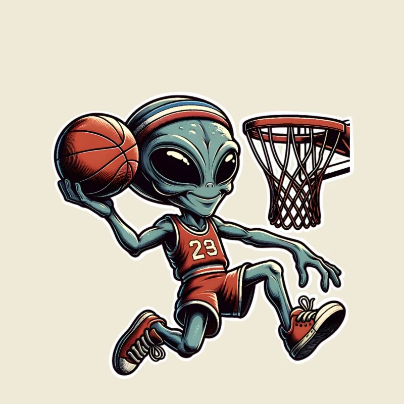 Schiacciata da basket aliena