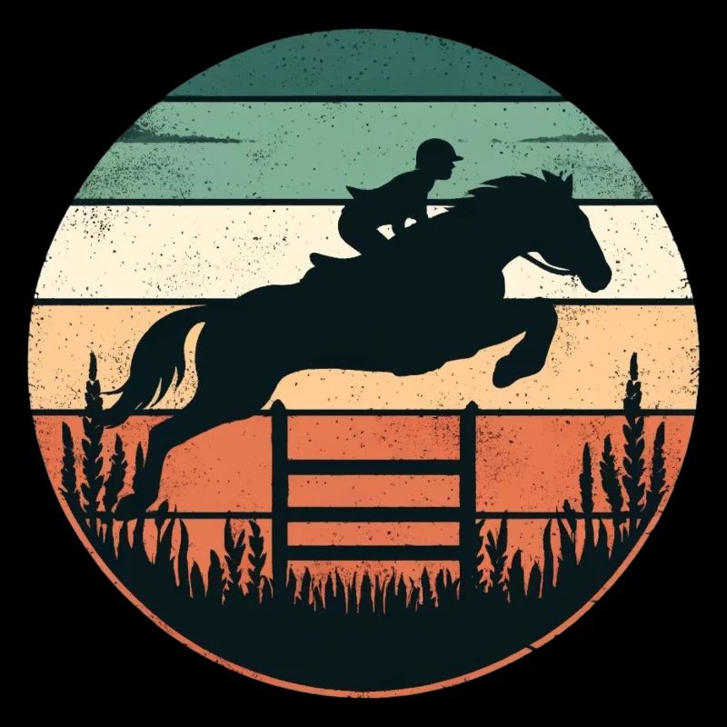 Cavalier d’équitation Cheval