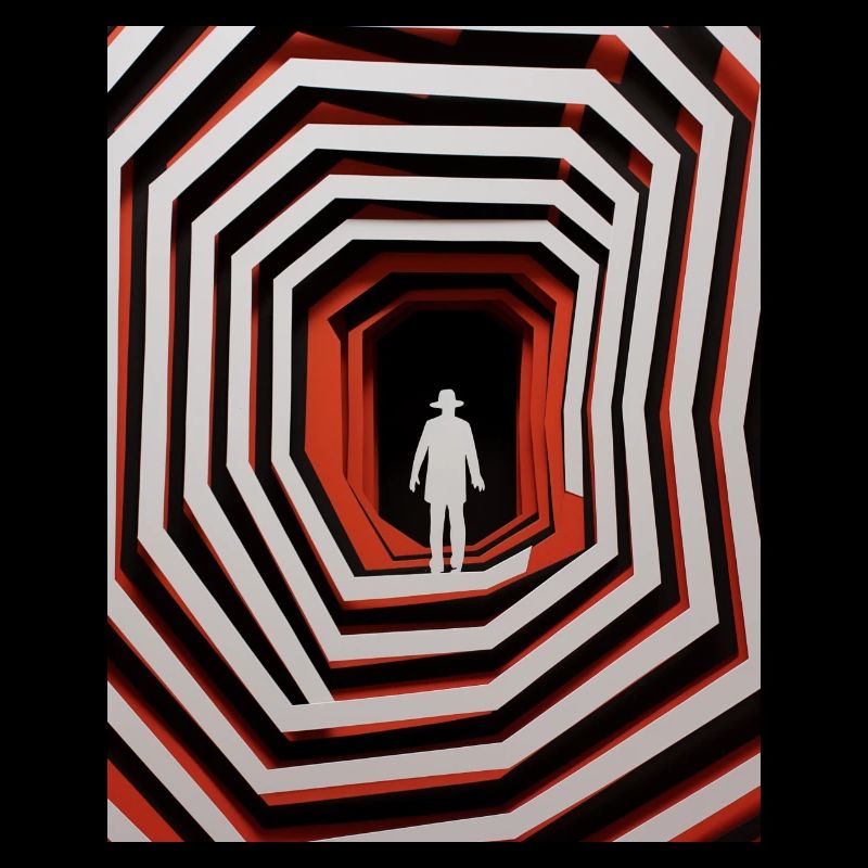 Papier découpé Vertige