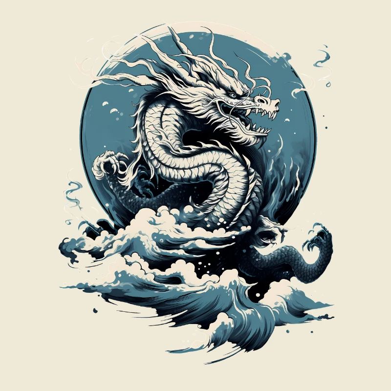 Dragon céleste en pleine ascension
