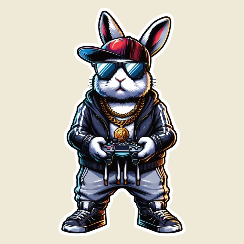 Gamer Easter Bunny for Nerds and Gamers
