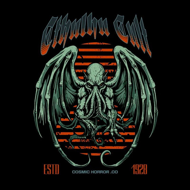 Green Kaiju - Cthulhu Cult Lovecraft Necronomicon