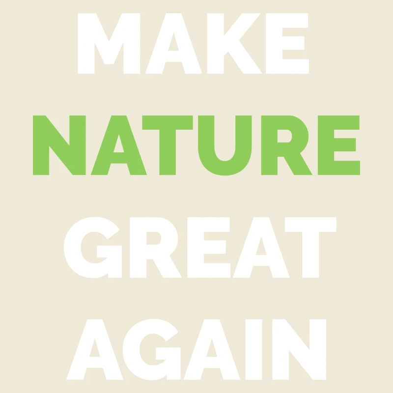 make nature great again climate protection symbol tree