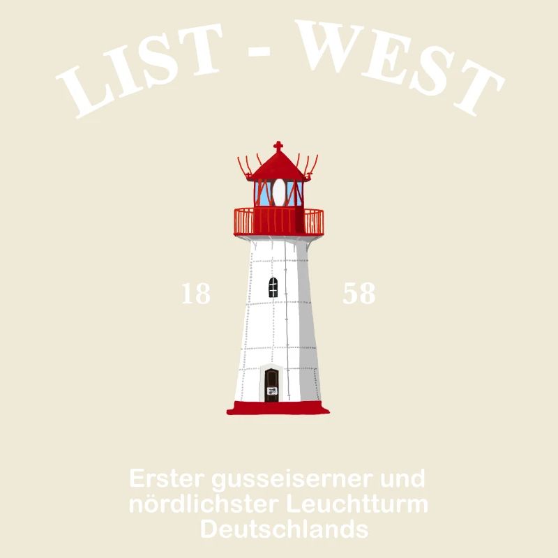 Lighthouse List-West, drawing with information