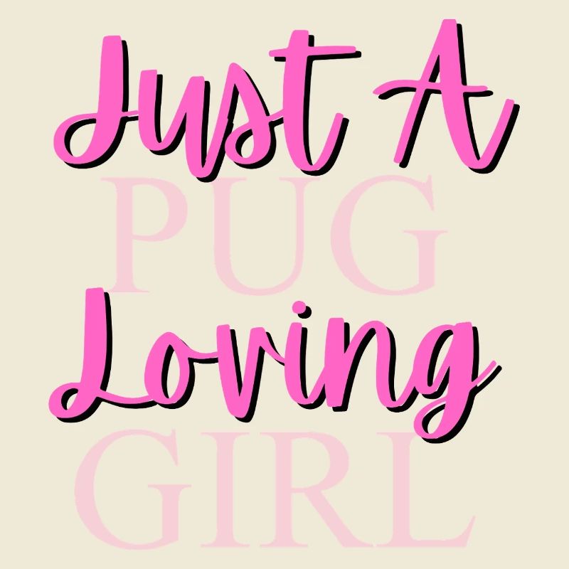 Nur ein Mops, das Mädchen liebt