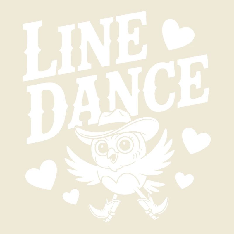 Verspieltes Linedance Design mit Eule