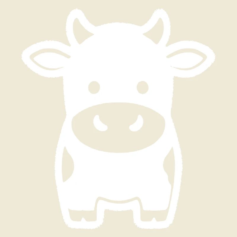 Cow Standing Comic Dairy Cow Icon