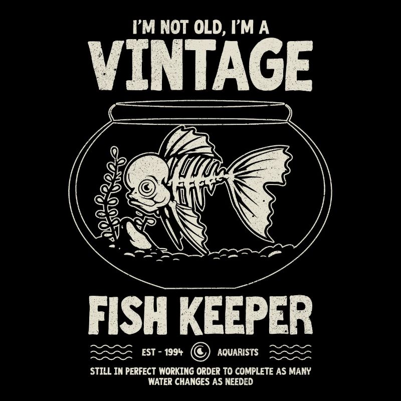 Vintage Fish Keeper Poisson Tropical Anniversaire 1994
