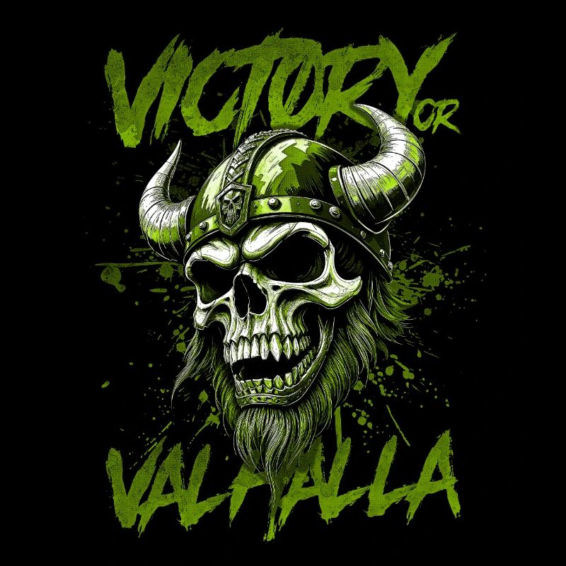 Nordischer Wikingersieg oder Walhalla