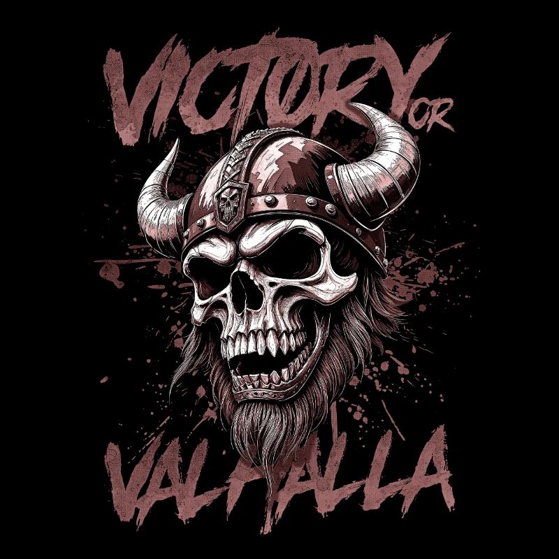 Nordischer Wikingersieg oder Walhalla