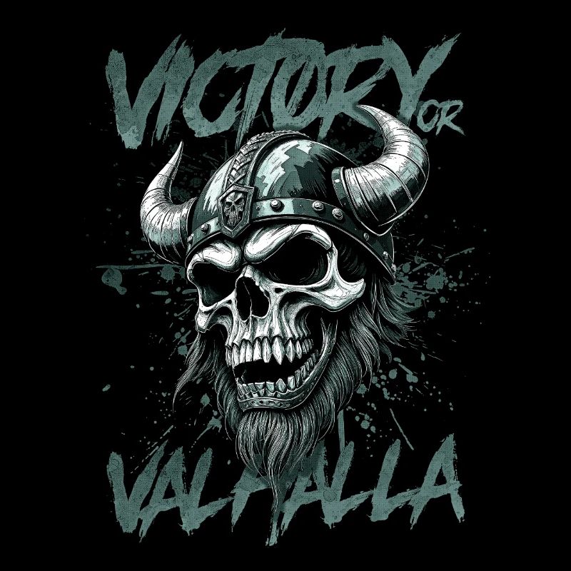 Nordischer Wikingersieg oder Walhalla