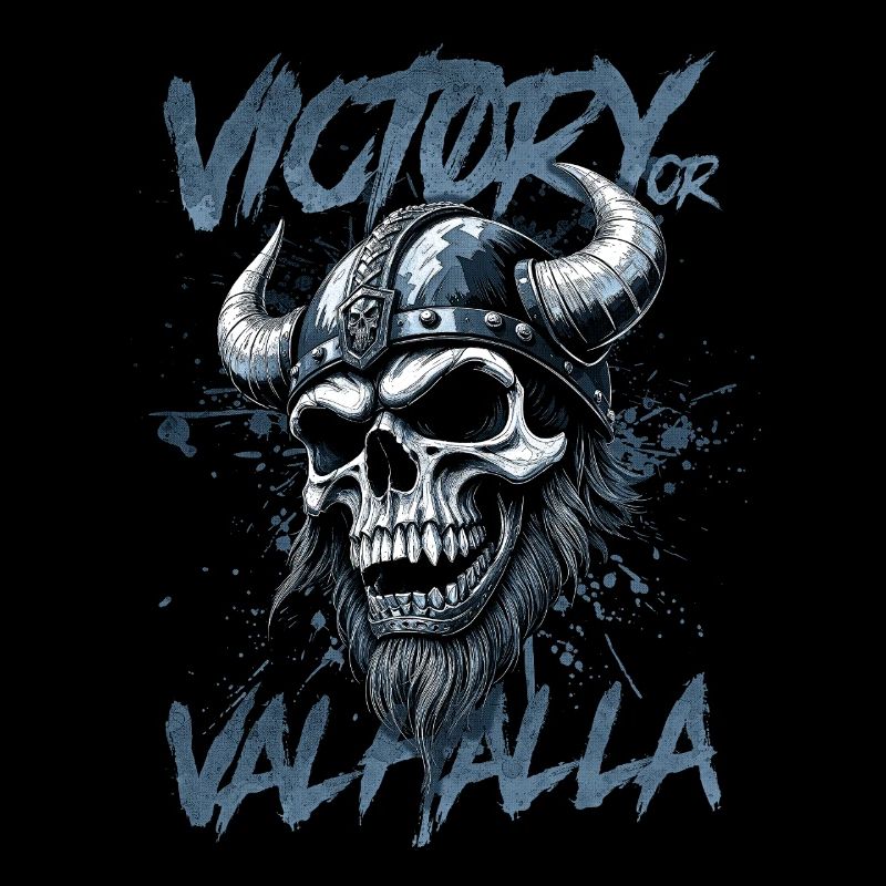 Nordischer Wikingersieg oder Walhalla