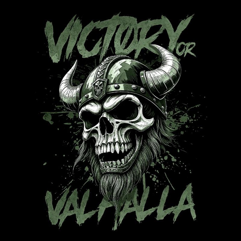 Nordischer Wikingersieg oder Walhalla