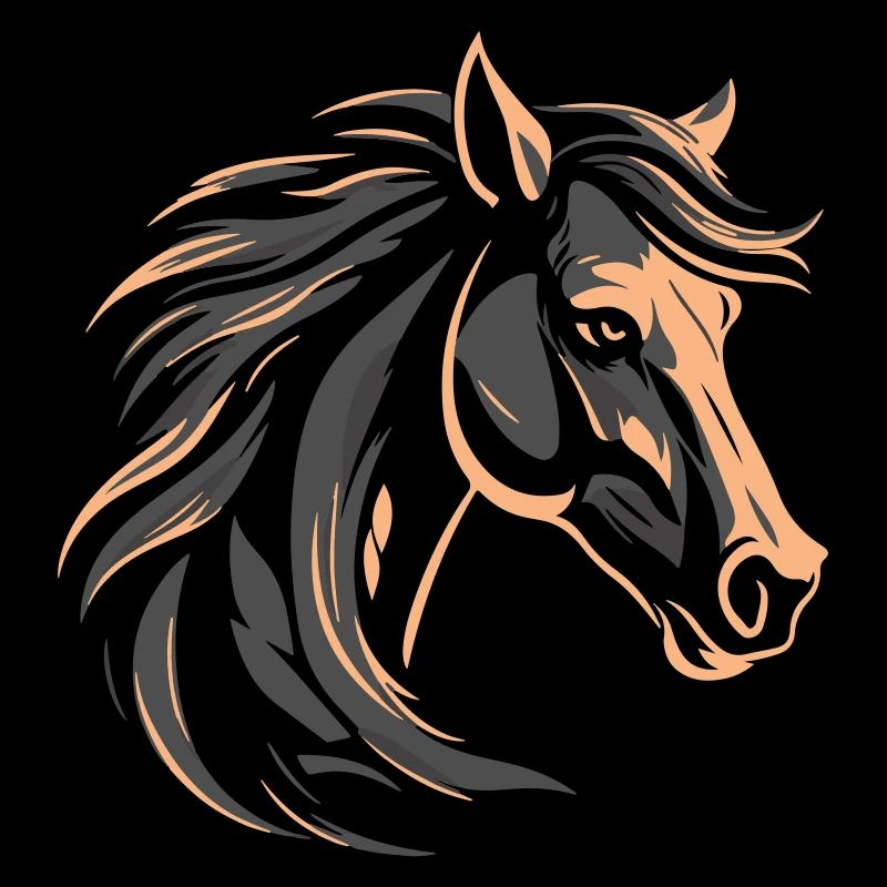 Die Eleganz des Pferdes